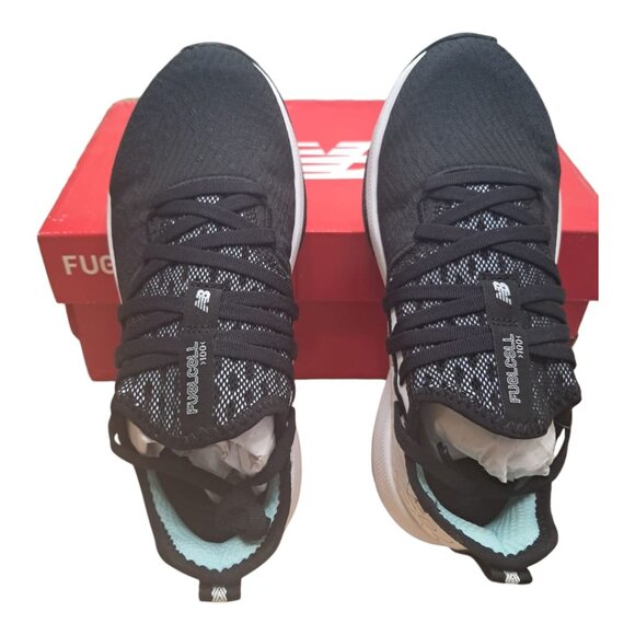 NWT New Balance Women's FuelCell 100- Black/Mint- Size: Women 5 / Men 4.5 (22cm) - Picture 5 of 13